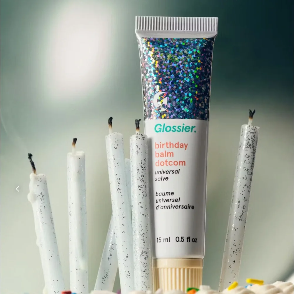 Glossier Birthday Balm Dotcom Universal Salve New Lip balm in box! GWP - Picture 8 of 9